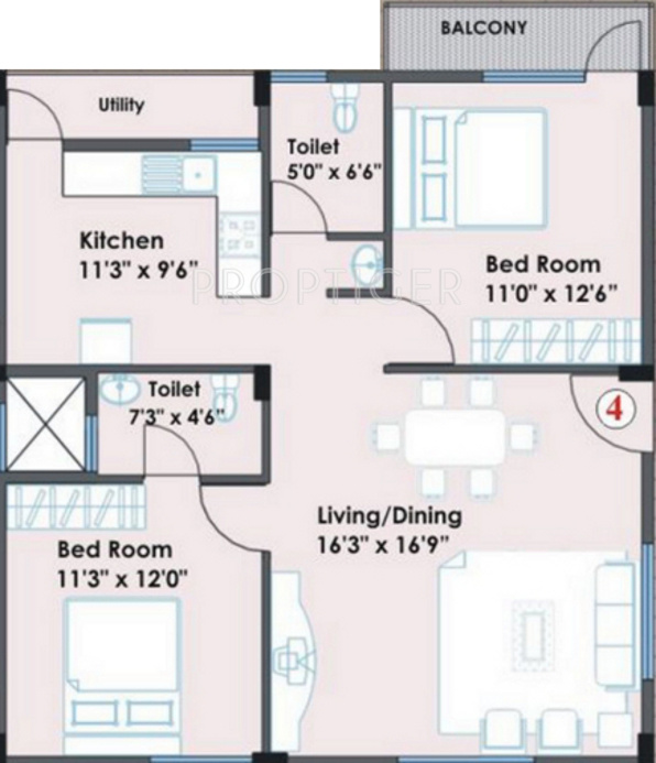 Flora Anand Kuteera (2BHK+2T (1,060 sq ft) 1060 sq ft) Flora Anand Kuteera (2BHK+2T (1,060 sq ft) 1060 sq ft)