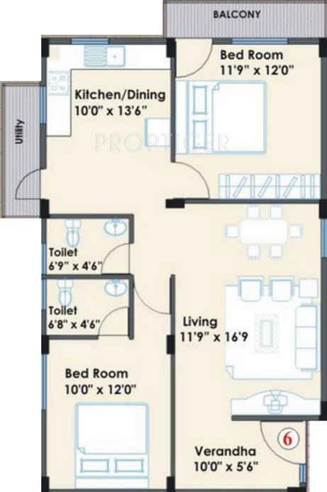 Flora Anand Kuteera (2BHK+2T (1,063 sq ft) 1063 sq ft) Flora Anand Kuteera (2BHK+2T (1,063 sq ft) 1063 sq ft)