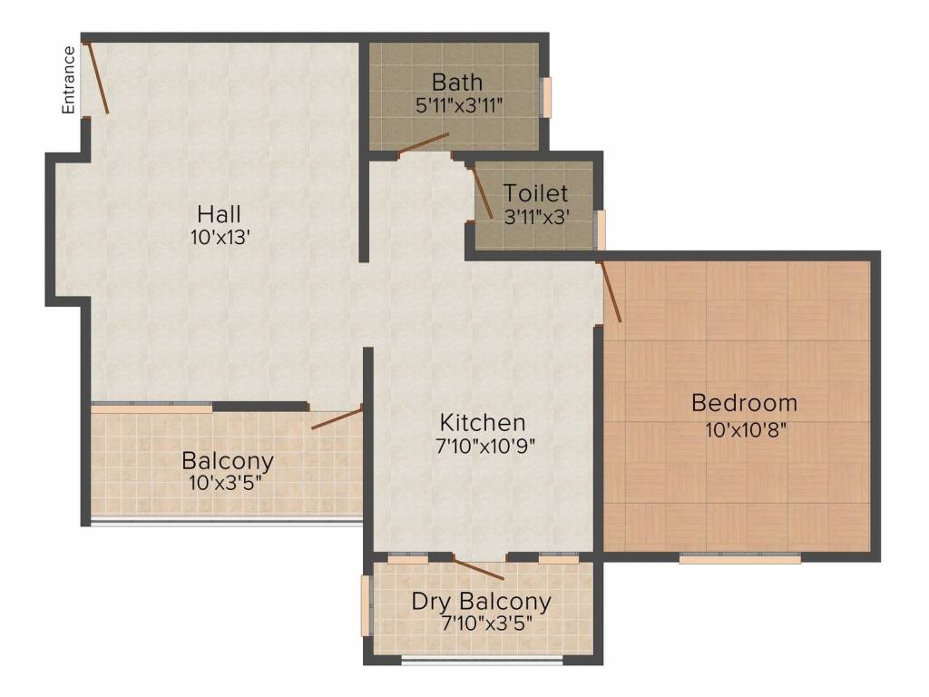 Dreams Ayana (1BHK+1T (581 sq ft) 581 sq ft) Dreams Ayana (1BHK+1T (581 sq ft) 581 sq ft)