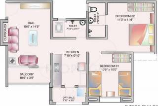 Dreams Ayana (2BHK+2T (798 sq ft) 798 sq ft) Dreams Ayana (2BHK+2T (798 sq ft) 798 sq ft)