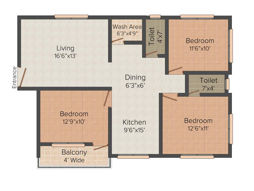 Rajashree Shobhivant Memories (3BHK+2T (1,218 sq ft) 1218 sq ft)