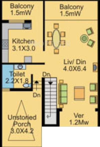 Nanu Sapana Hillcrest (4BHK+4T (1,906 sq ft) 1906 sq ft)