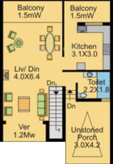 Nanu Sapana Hillcrest (4BHK+4T (2,009 sq ft) 2009 sq ft)