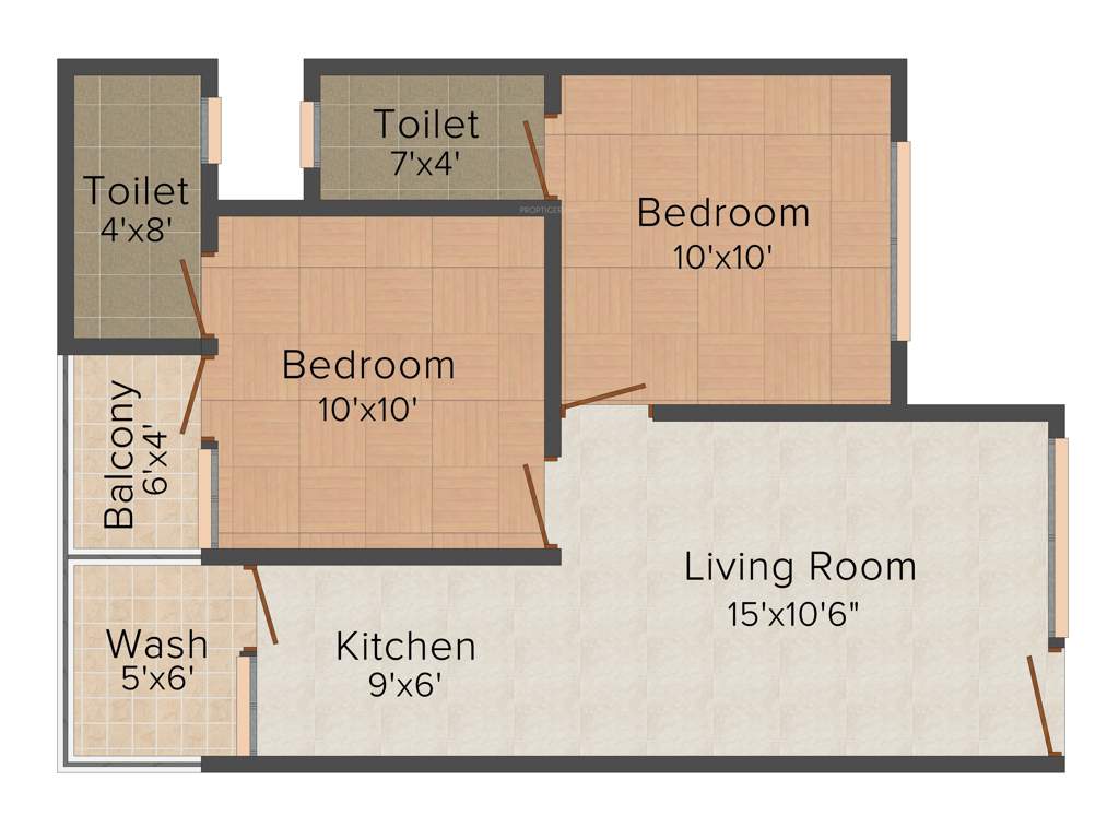Chinarr Pearl (2BHK+2T (750 sq ft) 750 sq ft)