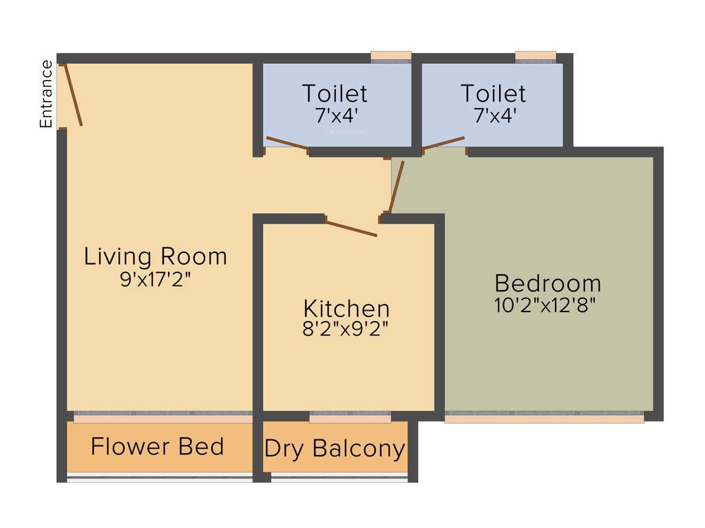 Evershine Avenue (1BHK+1T (436 sq ft) 436 sq ft)
