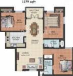 Landmark Gem Square (3BHK+2T (1,279 sq ft) 1279 sq ft) Landmark Gem Square (3BHK+2T (1,279 sq ft) 1279 sq ft)