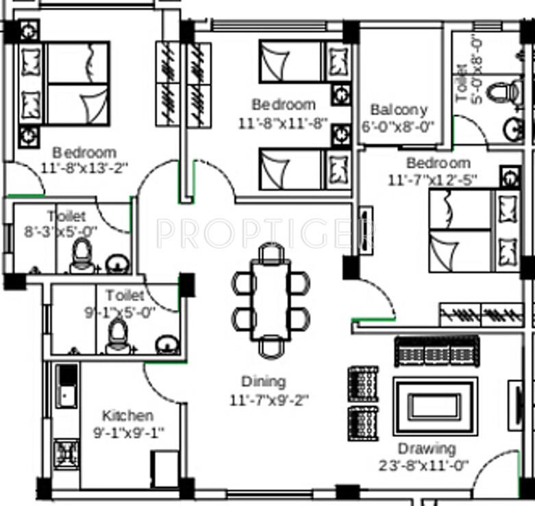 Neon (3BHK+3T (1,661 sq ft) 1661 sq ft) Neon (3BHK+3T (1,661 sq ft) 1661 sq ft)
