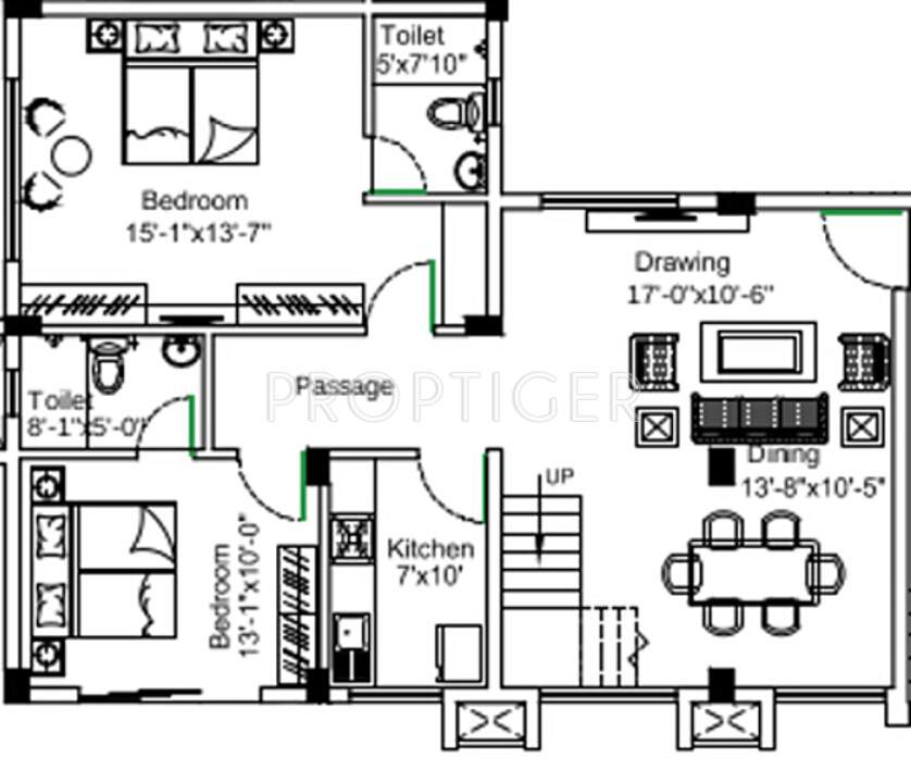  Neon (5BHK+5T (3,005 sq ft) 3005 sq ft)