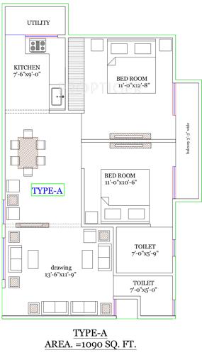 Nirmala Nirmala Tower (2BHK+2T (1,090 sq ft) 1090 sq ft) Nirmala Nirmala Tower (2BHK+2T (1,090 sq ft) 1090 sq ft)