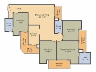 Sam Palm Olympia (4BHK+3T (1,906 sq ft) 1906 sq ft) Sam Palm Olympia (4BHK+3T (1,906 sq ft) 1906 sq ft)