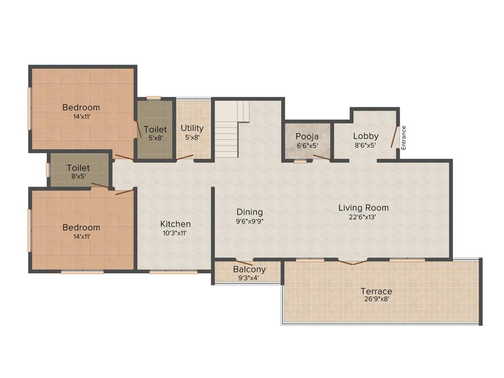 Dhatrak Priyanka Blossom (5BHK+5T (3,421 sq ft) + Pooja Room 3421 sq ft)