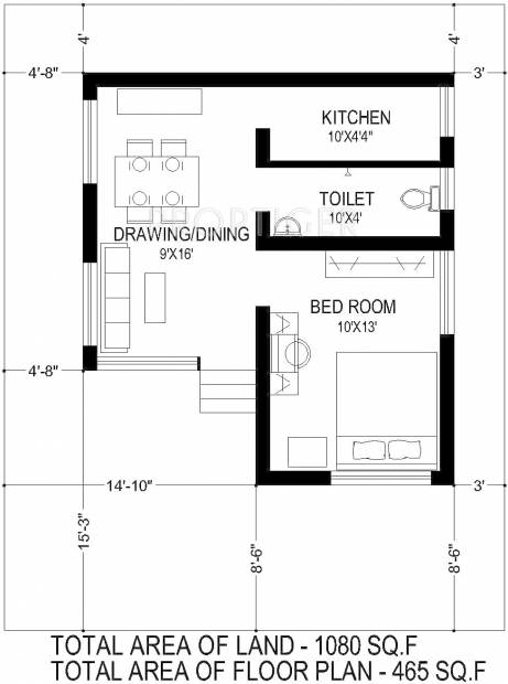 MyDearCity Banalata (1BHK+1T (465 sq ft) 465 sq ft)