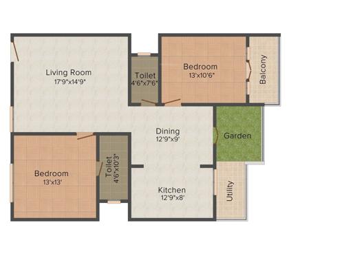 Elegant Embassy (2BHK+2T (1,275 sq ft) 1275 sq ft)