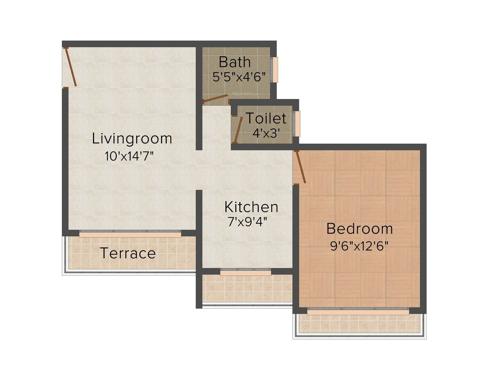 Nine Sai Prabhat (1BHK+1T (625 sq ft) 625 sq ft)