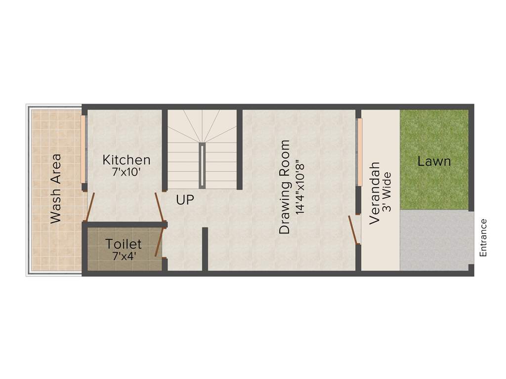 Aakriti Highlands Home (1BHK+1T (800 sq ft) 800 sq ft)