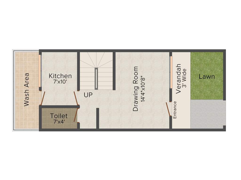 Aakriti Highlands Home (2BHK+2T (900 sq ft) 900 sq ft)