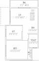 Sankalp Hills Apartment (1BHK+1T (665 sq ft) 665 sq ft)