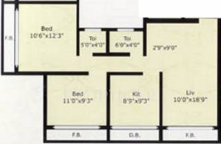 Nine Global Heights (2BHK+2T (925 sq ft) 925 sq ft) Nine Global Heights (2BHK+2T (925 sq ft) 925 sq ft)