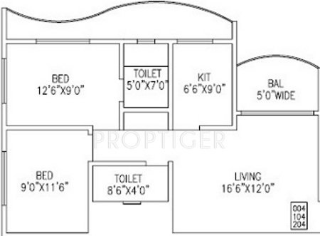 Sankalp Gold Crest (2BHK+2T (965 sq ft) 965 sq ft)