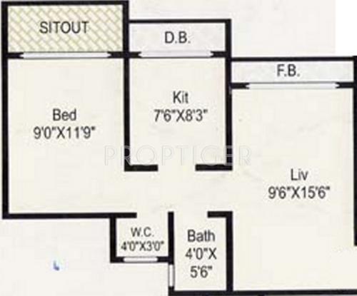 Nine Sundaram Plaza (1BHK+1T (550 sq ft) 550 sq ft)