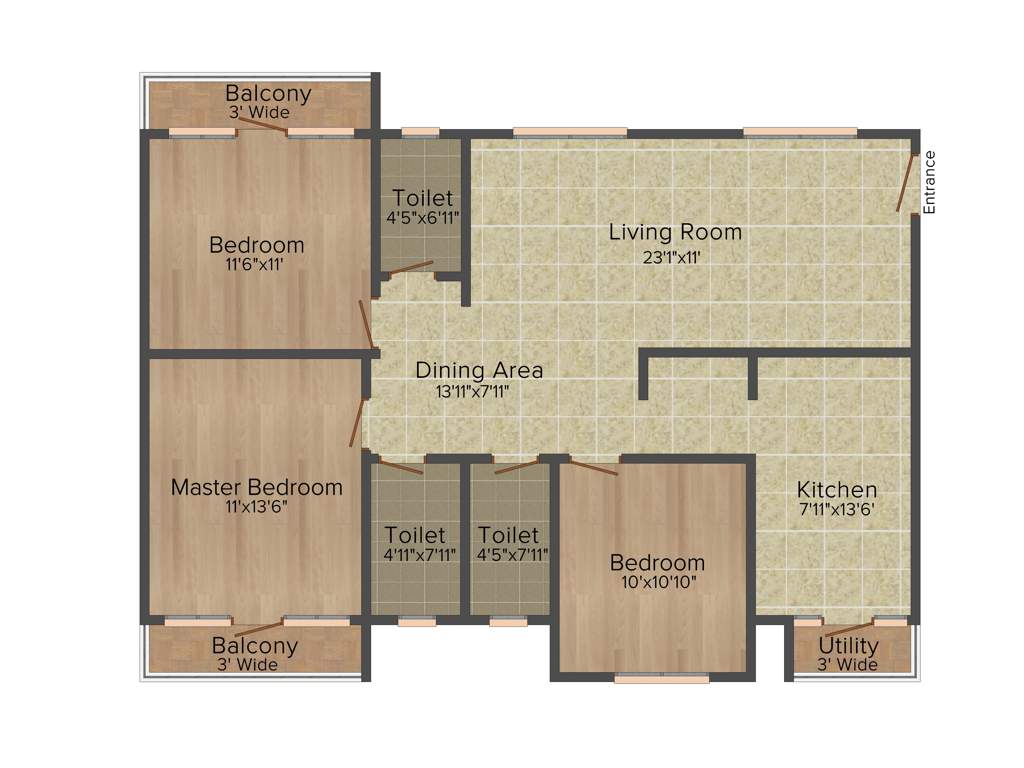 Indiabulls Sierra (3BHK+3T (1,616 sq ft) 1616 sq ft)
