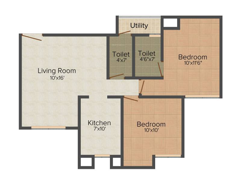 Cosmos Classique (2BHK+2T (617 sq ft) 617 sq ft)