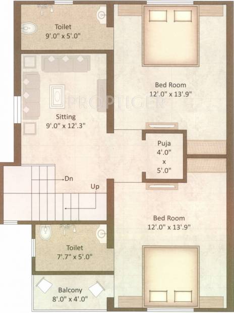 Shiv Kashidham Residency (3BHK+3T (2,000 sq ft) 2000 sq ft)