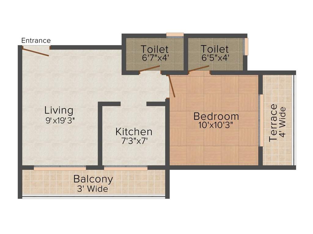 Kalp Nisarg (1BHK+1T (700 sq ft) 700 sq ft)