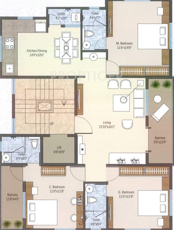 Joshi Samruddhi Shruti (3BHK+3T (1,500 sq ft) 1500 sq ft)