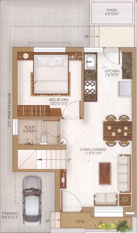 tulsi greens Floor Plan Ground Floor Plan