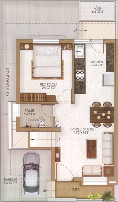 tulsi greens Floor Plan Ground Floor Plan