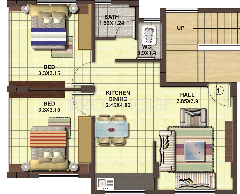 Subhadra Royale Town (2BHK+2T (932 sq ft) 932 sq ft) Subhadra Royale Town (2BHK+2T (932 sq ft) 932 sq ft)