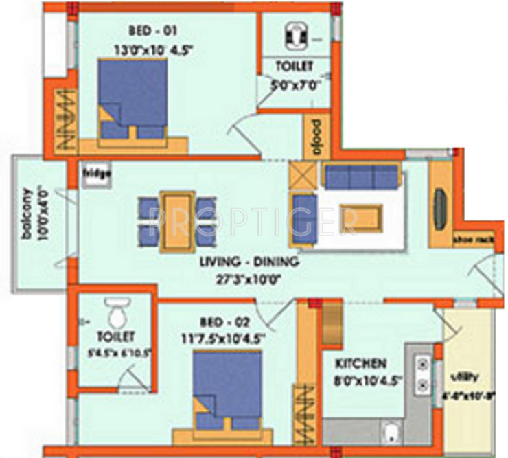 Indira Tranquil (2BHK+2T (1,120 sq ft) Pooja Room 1120 sq ft) Indira Tranquil (2BHK+2T (1,120 sq ft) Pooja Room 1120 sq ft)