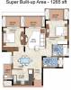 Purva Purva Atria (2BHK+2T (1,265 sq ft) 1265 sq ft)