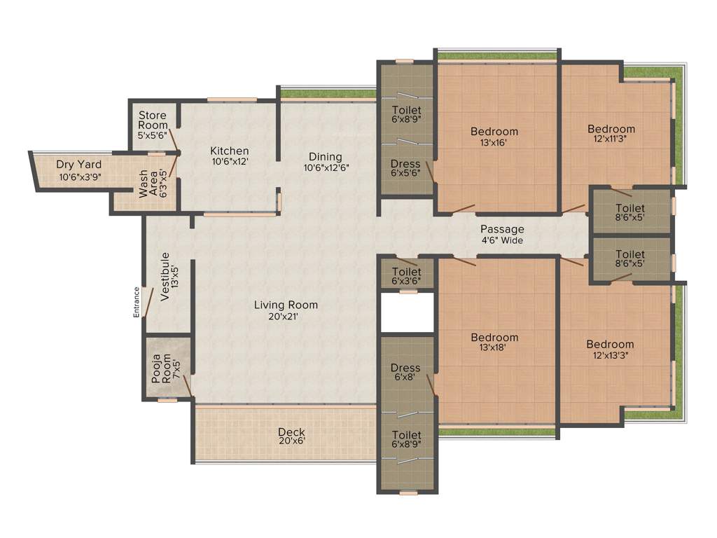 KP Luxuria (4BHK+5T (3,600 sq ft) + Pooja Room 3600 sq ft)