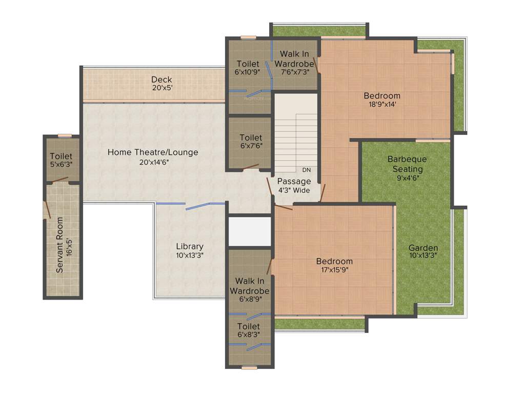 KP Luxuria (4BHK+6T (5,950 sq ft) + Servant Room 5950 sq ft)