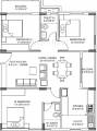 Sarada Casa Estrella (3BHK+2T (1,249 sq ft) 1249 sq ft)