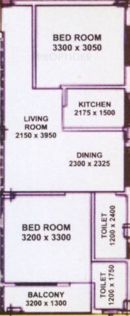 Amrita Amrita Housing (2BHK+2T (832 sq ft) 832 sq ft)