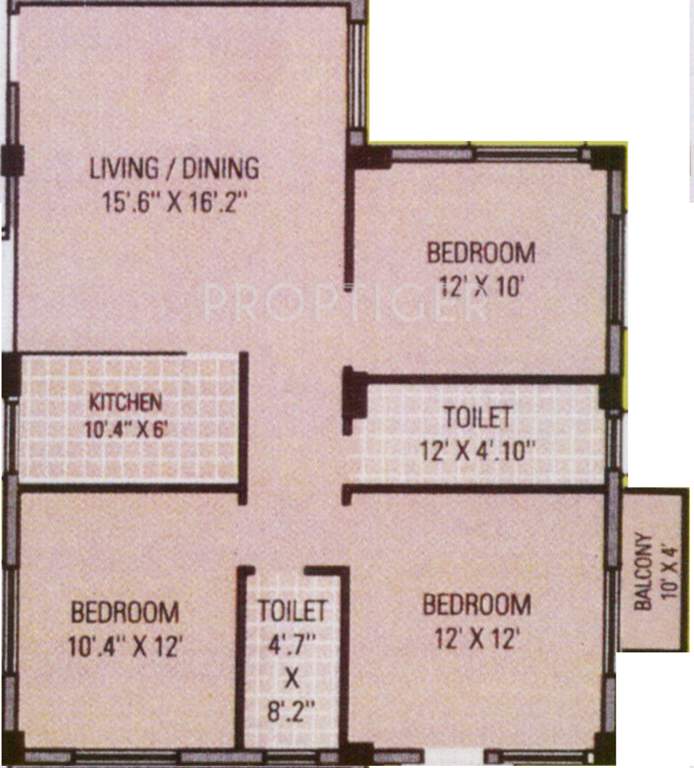 Amrita Amrita Housing (3BHK+2T (1,193 sq ft) 1193 sq ft)