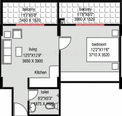 IMG Elite (1BHK+1T (750 sq ft) 750 sq ft)