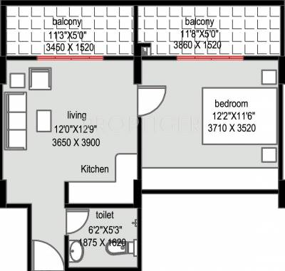 IMG Elite (1BHK+1T (750 sq ft) 750 sq ft)
