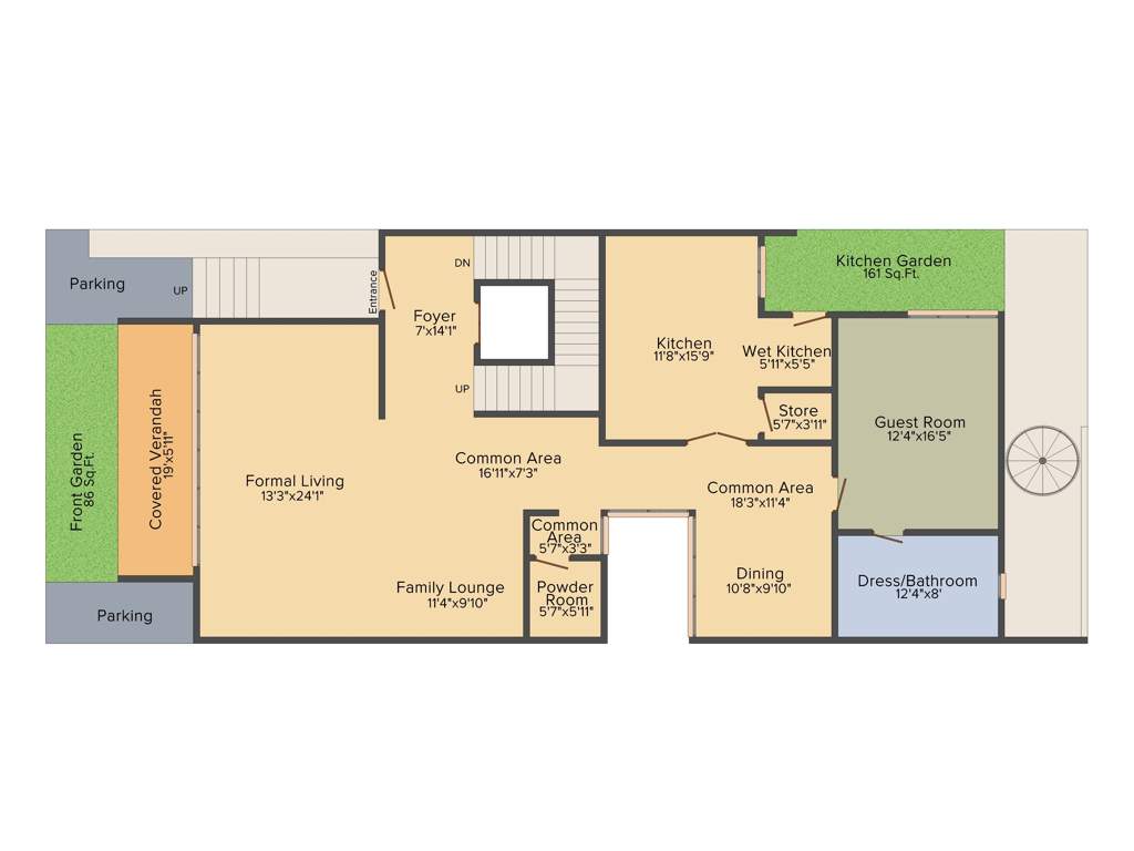 Wave Belleville Park (5BHK+5T (6,500 sq ft)   Servant Room 6500 sq ft)