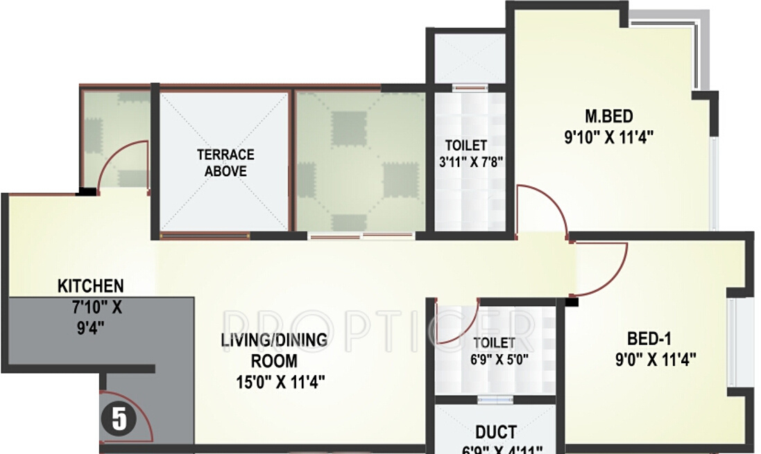 Austin Rahiville (2BHK+2T (945 sq ft) 945 sq ft)