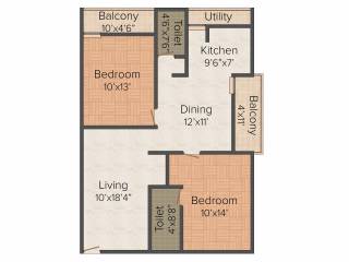 Nest Shades Pvt Ltd Nest Vibhav (2BHK+2T (1,172 sq ft) 1172 sq ft) Nest Shades Pvt Ltd Nest Vibhav (2BHK+2T (1,172 sq ft) 1172 sq ft)
