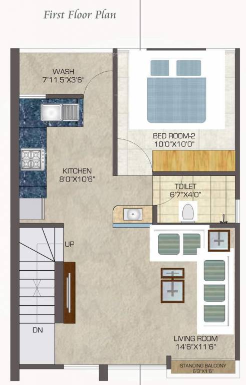 Kalp Palace (3BHK+3T (1,516 sq ft) 1516 sq ft)