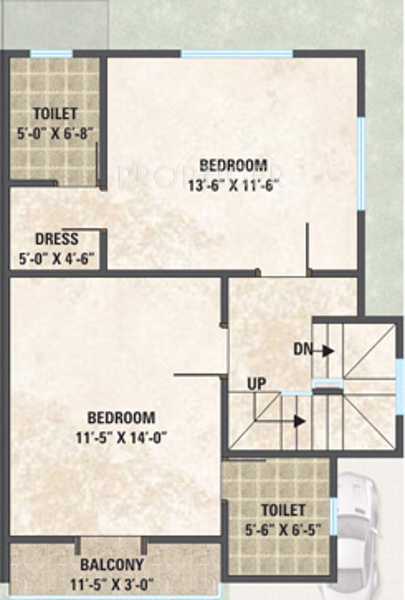 Rosedale Vatika I (3BHK+3T (1,208 sq ft) 1208 sq ft)