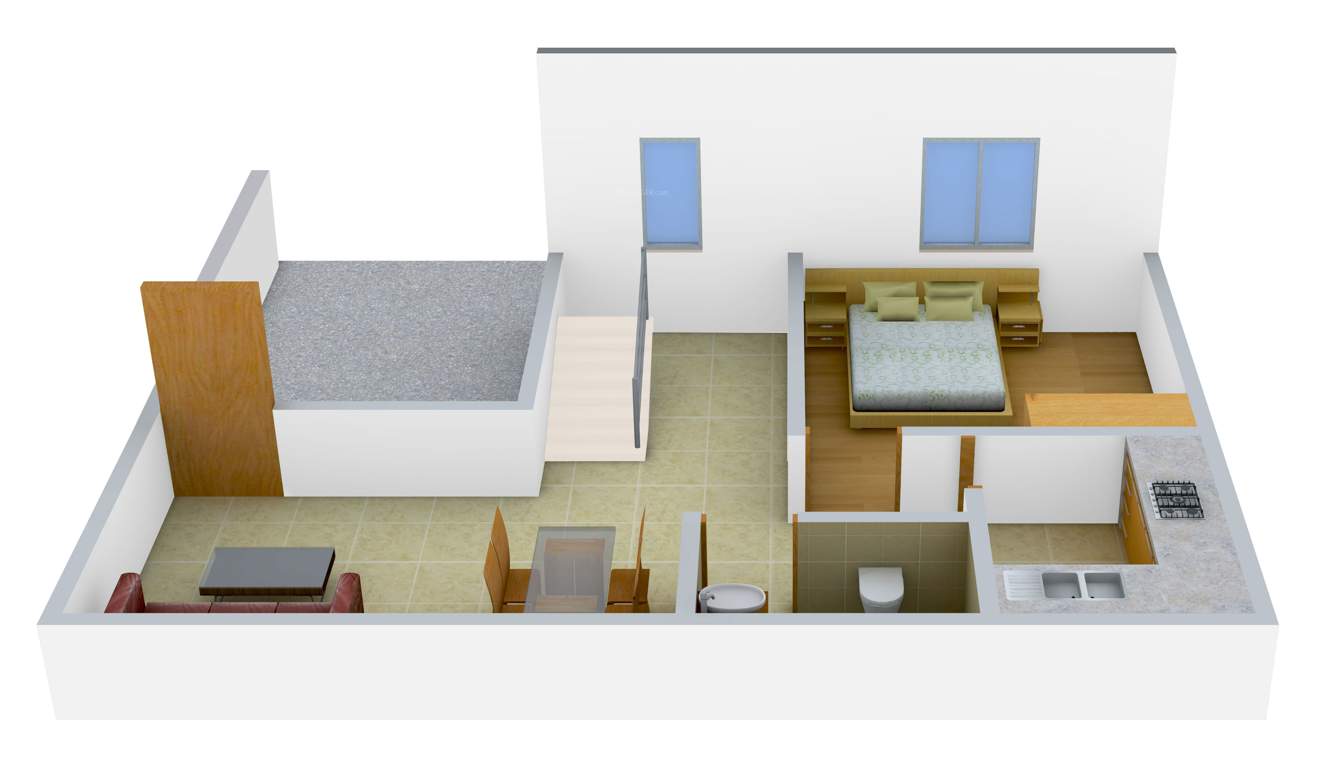 Trellis Topaz (3BHK+3T (1,372 sq ft) 1372 sq ft)