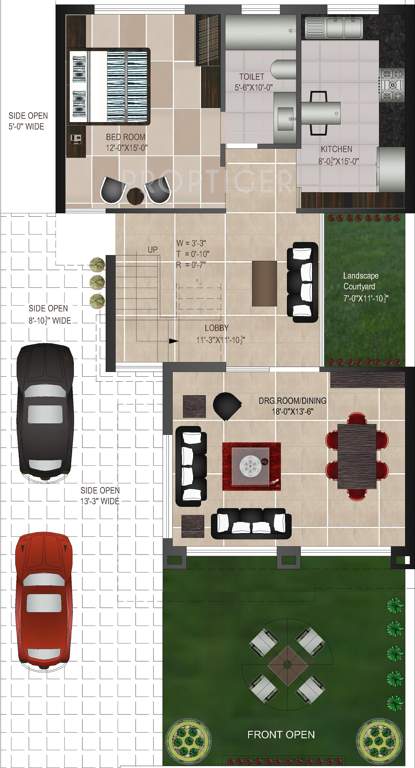 LandAsia La City Villa (3BHK+3T (1,500 sq ft) 1500 sq ft)