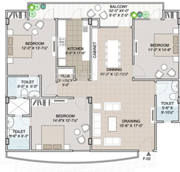 Unique Boulevard (3BHK+3T (1,922 sq ft) 1922 sq ft) Unique Boulevard (3BHK+3T (1,922 sq ft) 1922 sq ft)