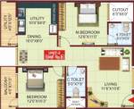 Shakthi Karishma Palace (2BHK+2T (1,080 sq ft) 1080 sq ft)